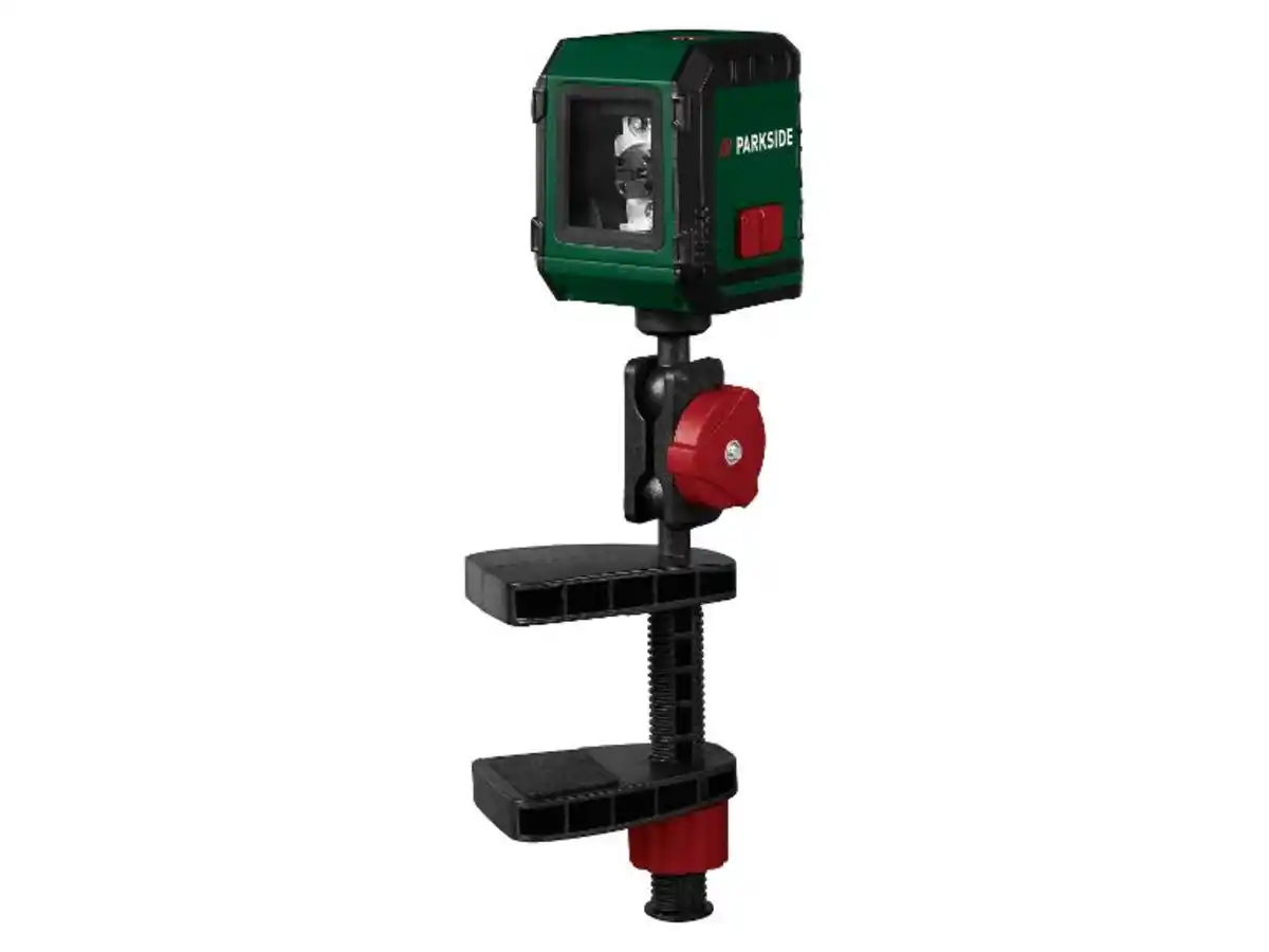 Bild 2 von PARKSIDE® Laserentfernungsmesser »PLEM 20 B6« / Kreuzlinienlaser mit Klemme »PKLL 7 F7«