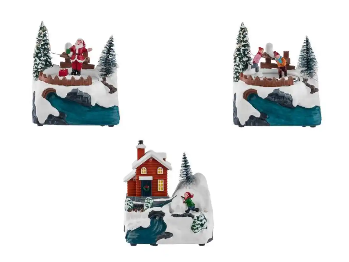 Bild 1 von LIVARNO home LED-Weihnachtsdorf mit beweglichen Elementen