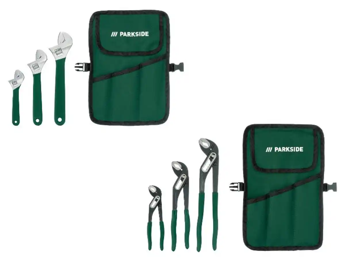 Bild 1 von PARKSIDE® Rollgabelschlüssel-/Wasserpumpenzangen-Set