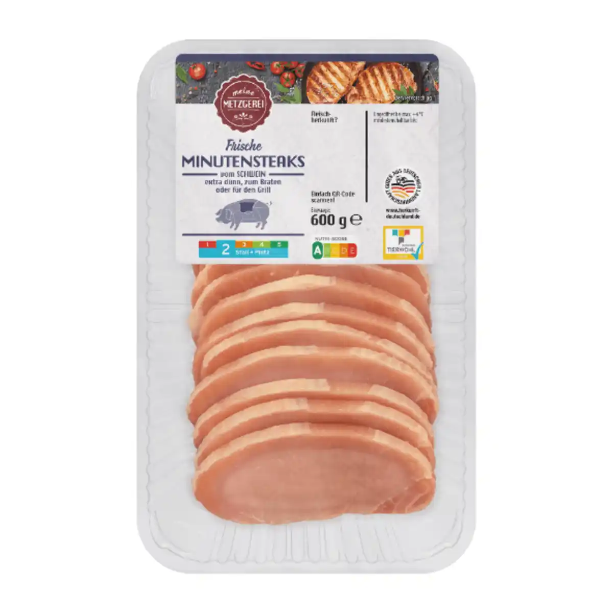 Bild 2 von MEINE METZGEREI Minutensteaks 600g
