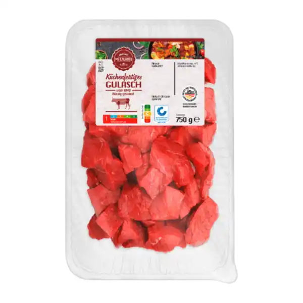 Bild 2 von MEINE METZGEREI Rindergulasch XXL 750g