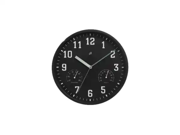 Bild 2 von AURIOL® Wanduhr mit Thermo- und Hygrometer