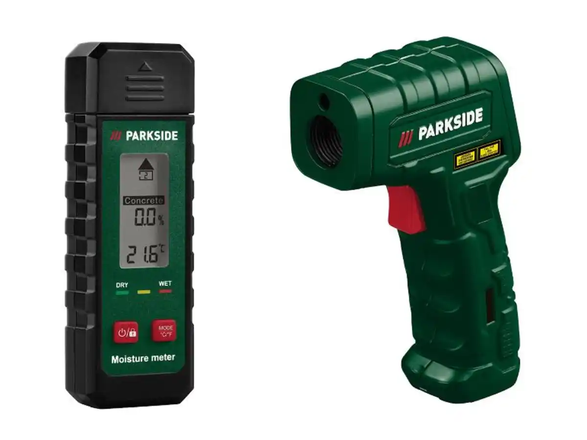 Bild 1 von PARKSIDE® Bau-/Holzfeuchtemessgerät »PBHM A1« / Infrarot-Thermometer »PITM A1«