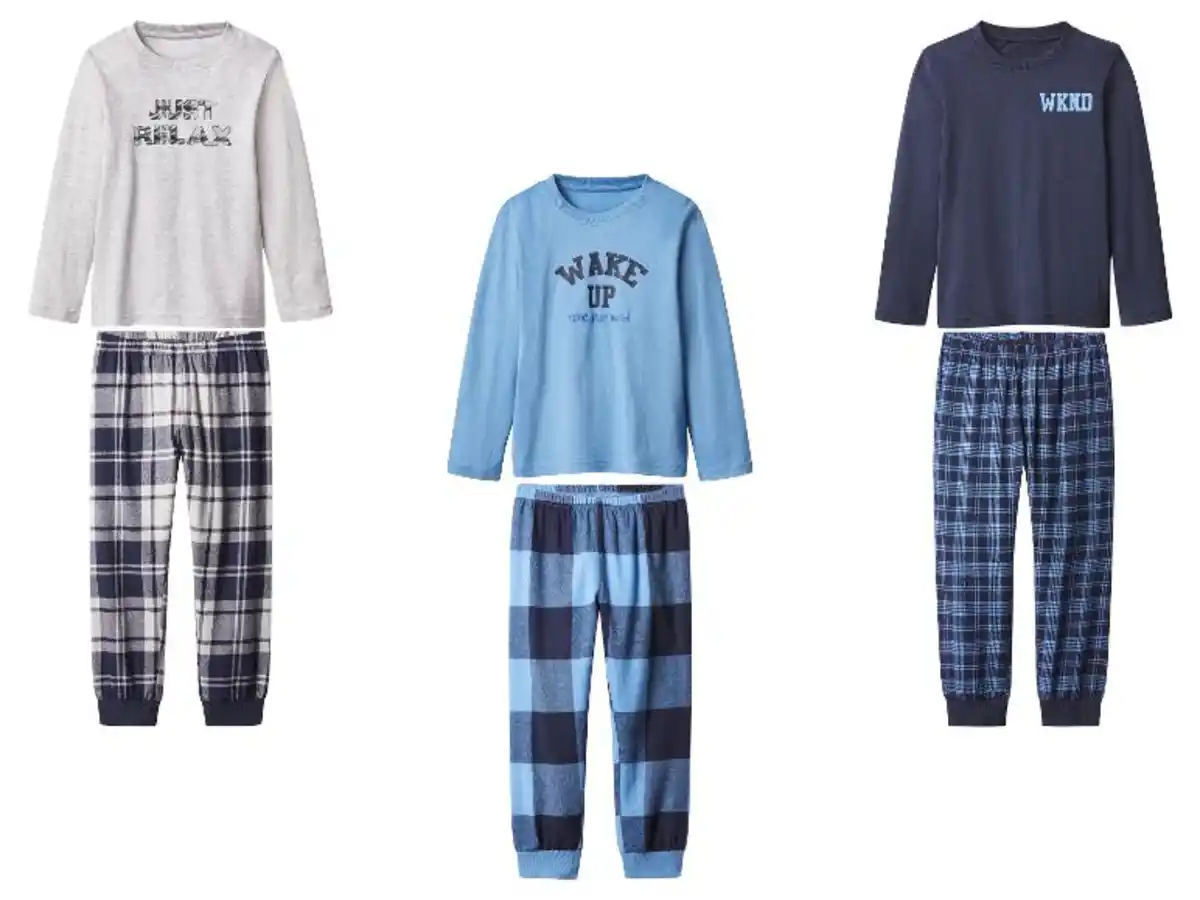 Bild 1 von lupilu® Kleinkinder Pyjama mit Hose aus Flanell