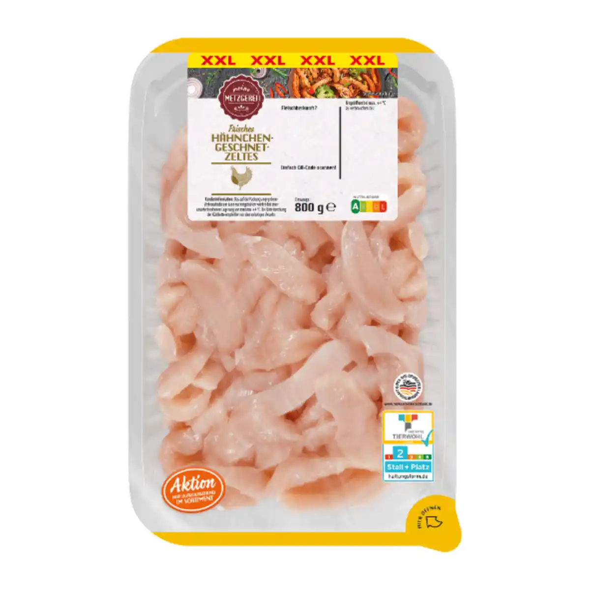 Bild 2 von MEINE METZGEREI Hähnchen-Geschnetzeltes XXL 800g