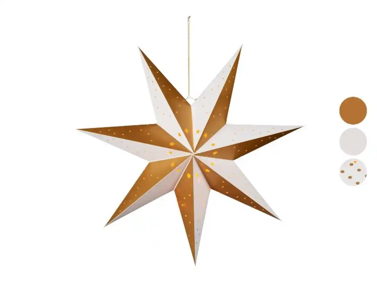 Bild 1 von LIVARNO home Weihnachtsstern Papier LED
