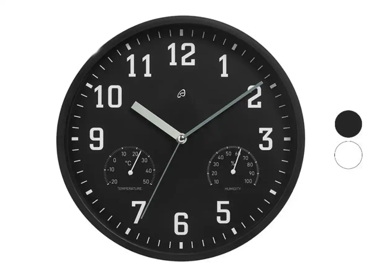 Bild 1 von AURIOL® Wanduhr mit Thermo- und Hygrometer