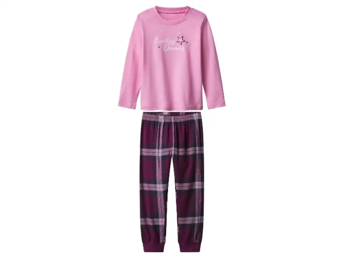 Bild 2 von lupilu® Kleinkinder Pyjama mit Hose aus Flanell
