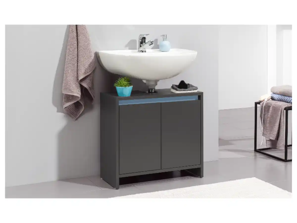 Bild 2 von LIVARNO home Waschbeckenunterschrank »OSLO«, kratzfest und pflegeleicht