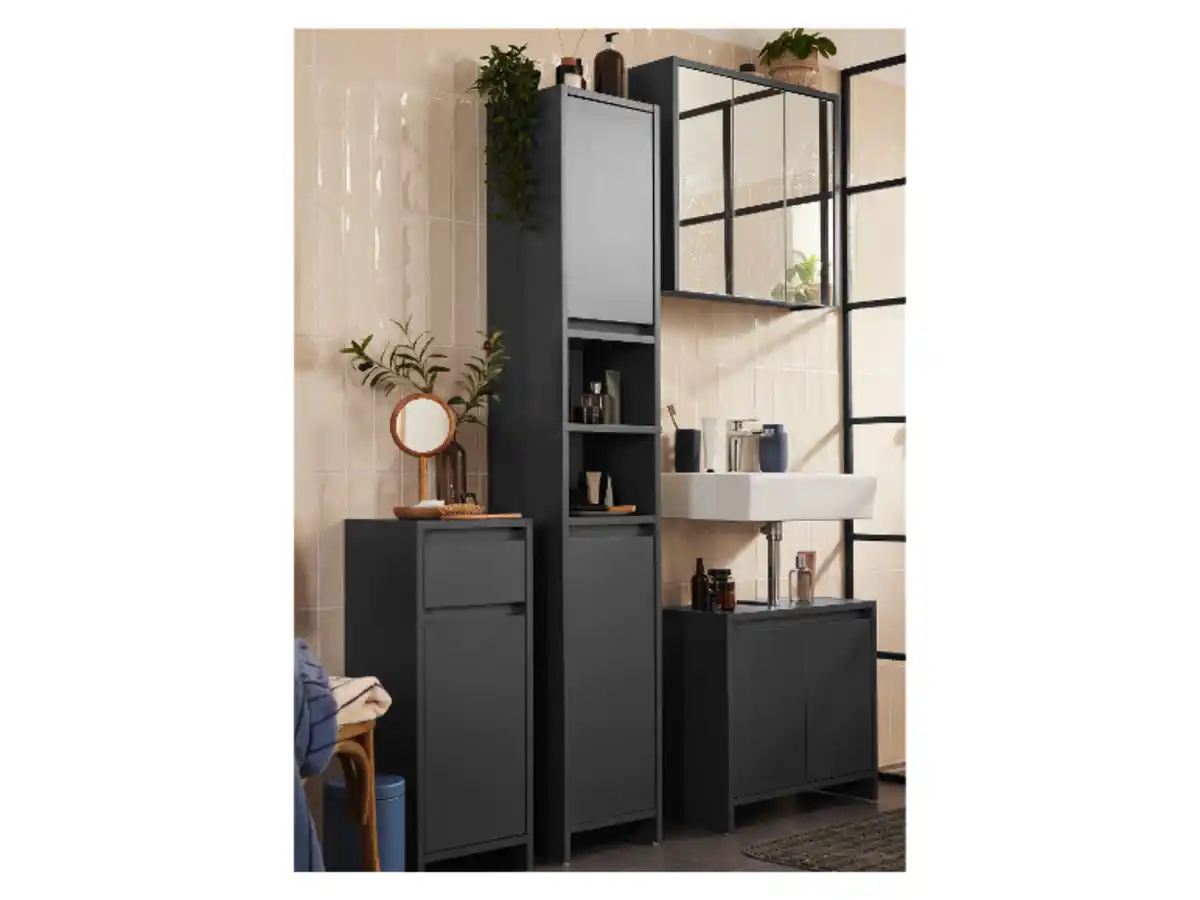 Bild 3 von LIVARNO home Spiegelschrank »OSLO«, kratzfest und pflegeleicht,  5 kg