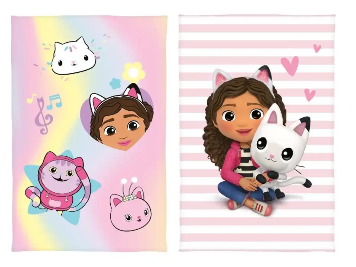 Bild 1 von Gabby´s Dollhouse Kinder Kuscheldecke mit Kissen