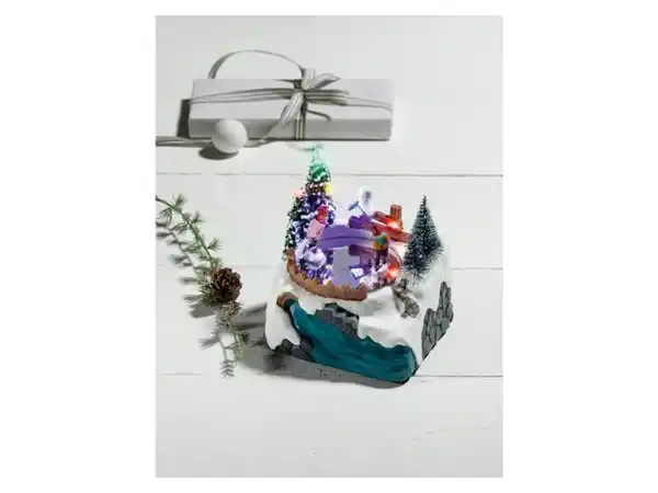 Bild 3 von LIVARNO home LED-Weihnachtsdorf mit beweglichen Elementen