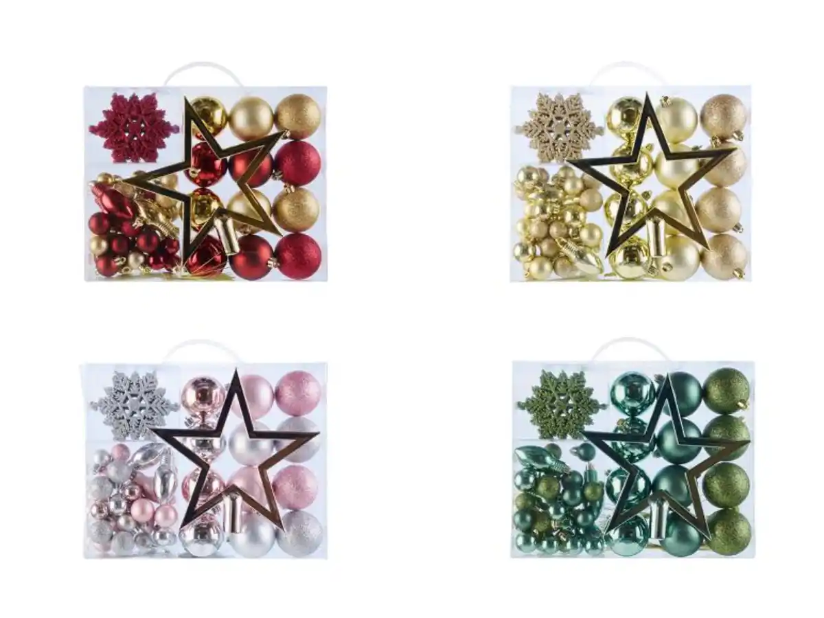 Bild 1 von LIVARNO home Weihnachtsbaumschmuck, 51-teilig