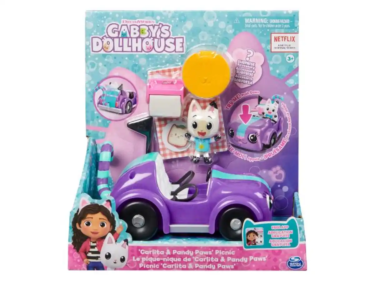 Bild 1 von Gabby´s Dollhouse Spielzeugauto-Set »Carlita & Pandy Paw's Picknick«