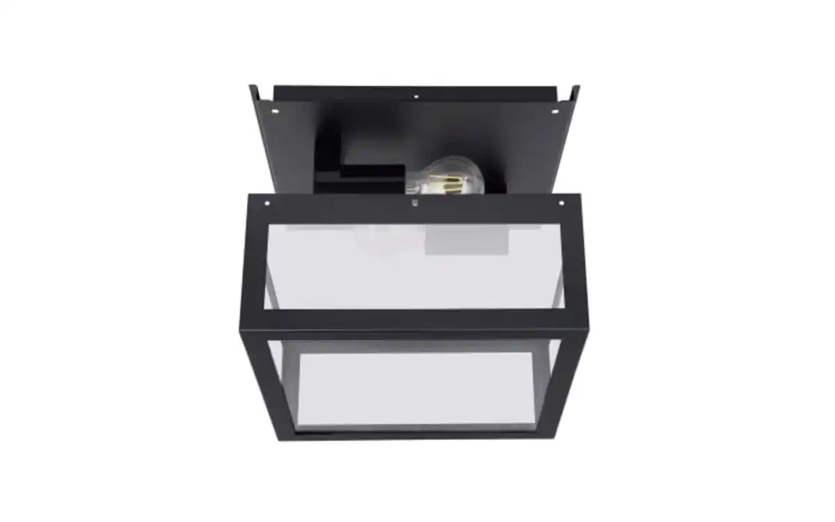 Bild 3 von Wand-/Deckenleuchte Amezola, klar/schwarz, IP44