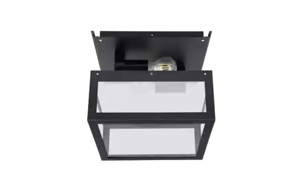 Bild 3 von Wand-/Deckenleuchte Amezola, klar/schwarz, IP44