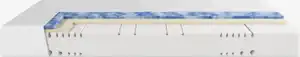Schaummatratze 100x200cm ANDRA fest