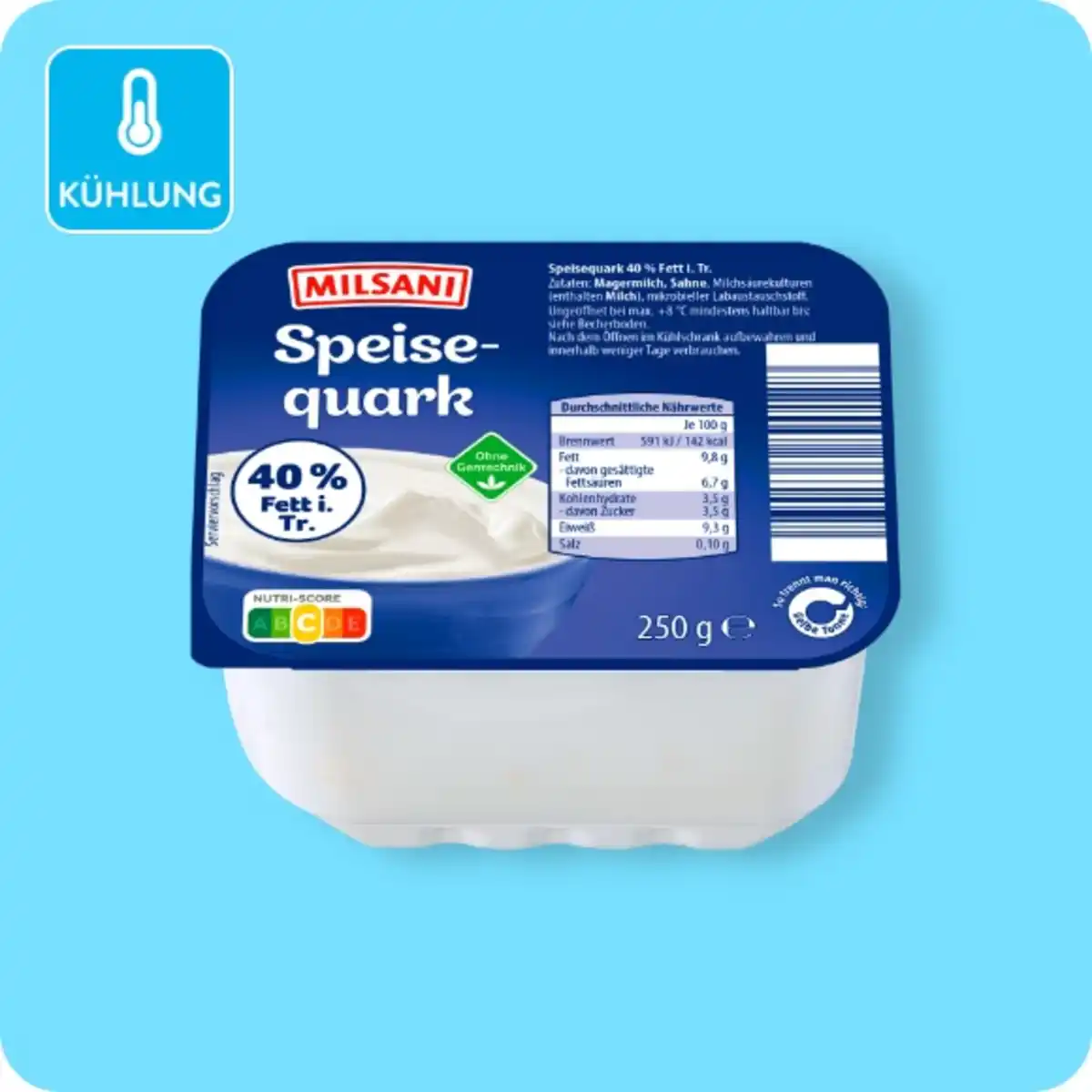 Bild 1 von MILSANI Speisequark, 40 % Fett i. Tr.