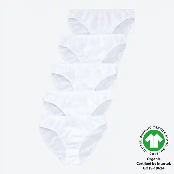 Bild 1 von Damen-Minislip aus reiner Baumwolle, 5er-Pack