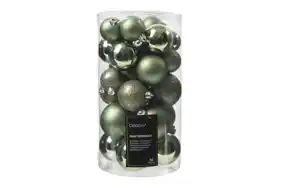 Weihnachtskugel-Set, rosmarin, 6 cm