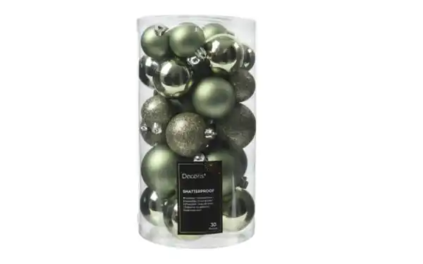 Bild 1 von Weihnachtskugel-Set, rosmarin, 6 cm