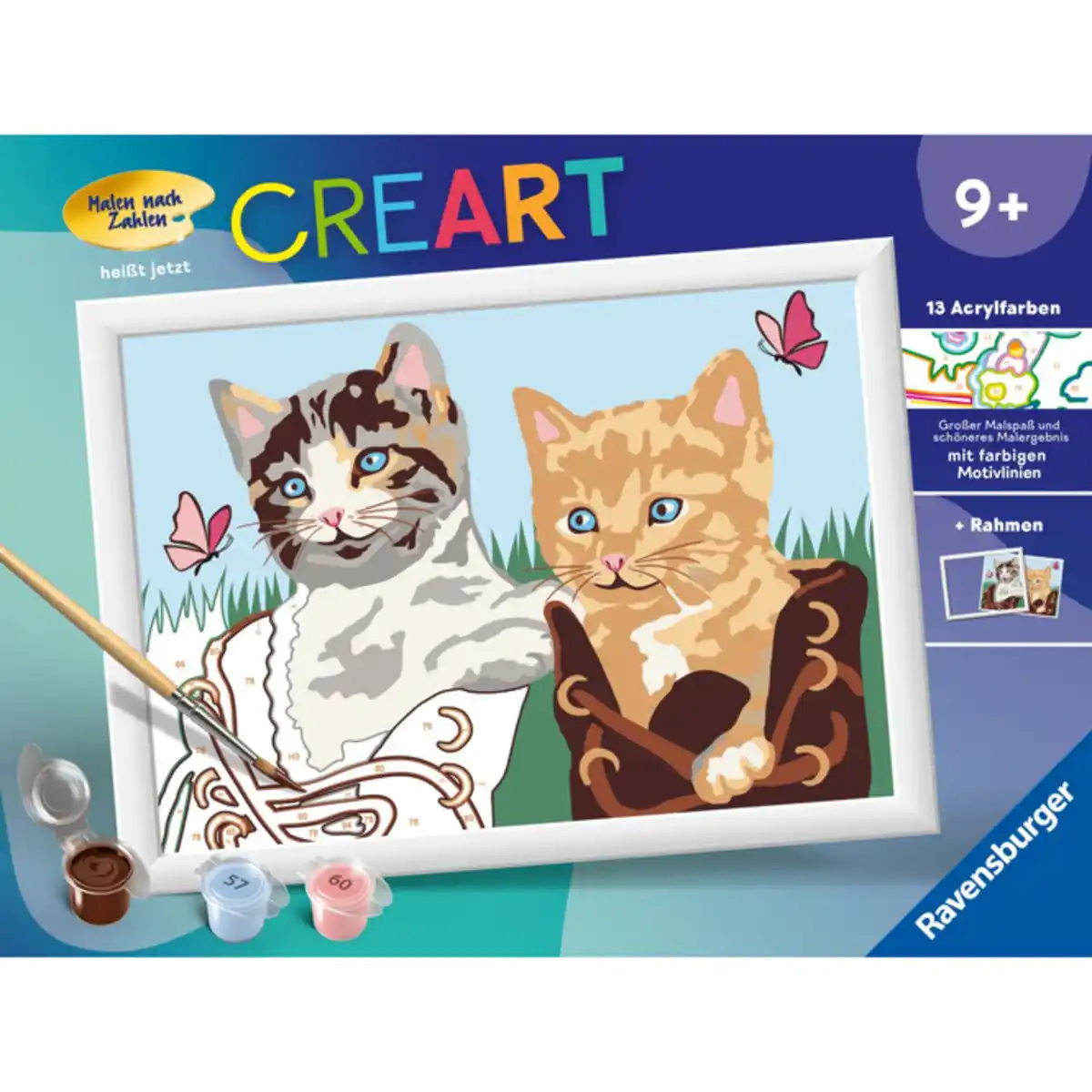 Bild 1 von Malen nach Zahlen - CREART&#174; - K&#228;tzchen in Stiefeln