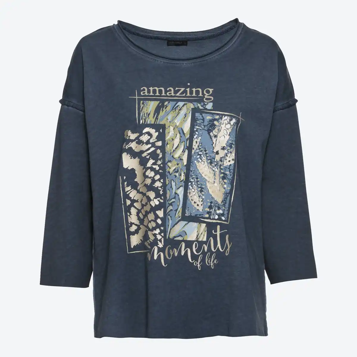 Bild 3 von Damen-Langarmshirt mit Oilwash-Veredelung