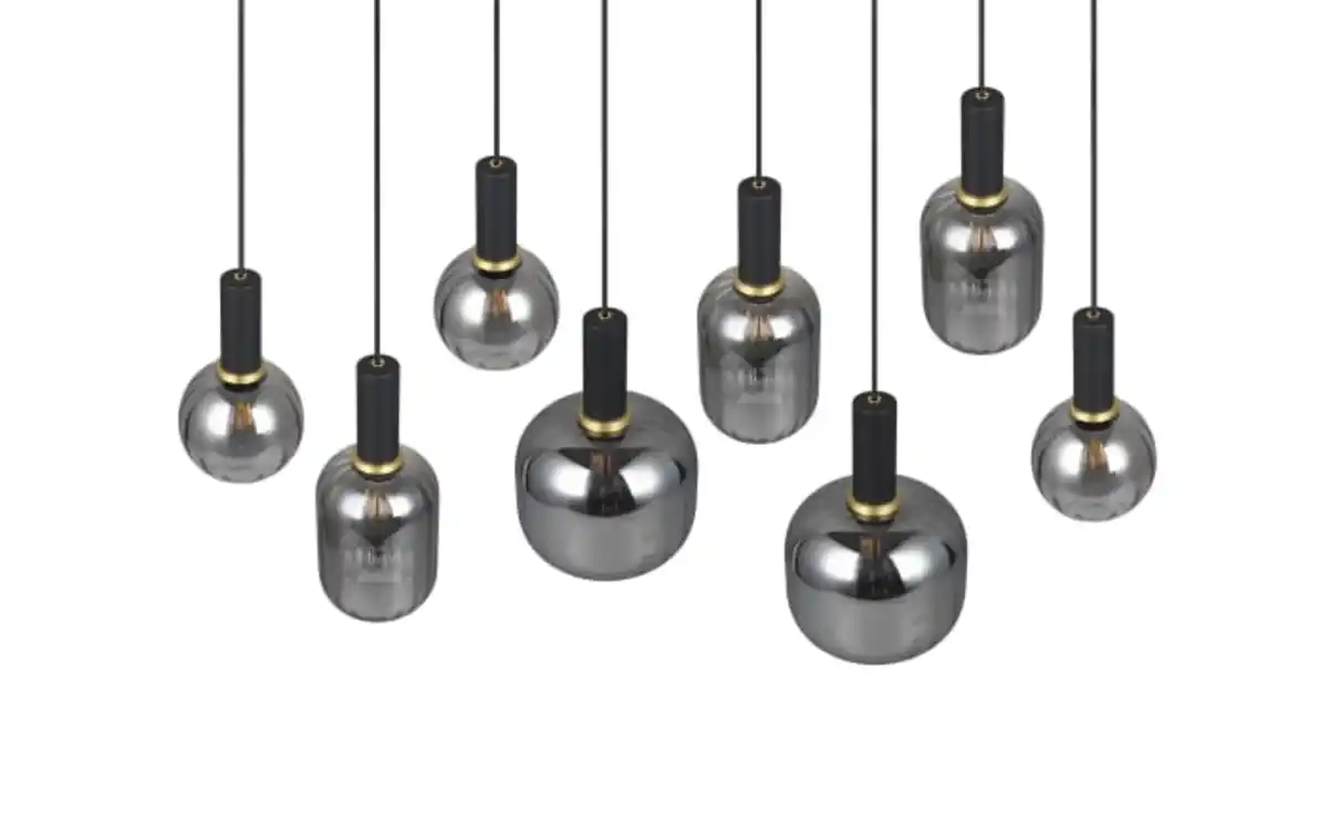 Bild 3 von Pendelleuchte Diva, chromfarbig/schwarz, 8-flammig