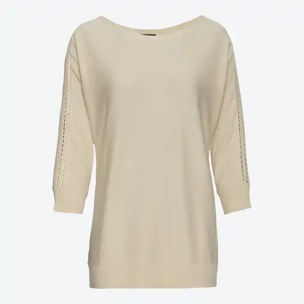 Bild 1 von Damen-Pullover mit Spitze am Ärmel