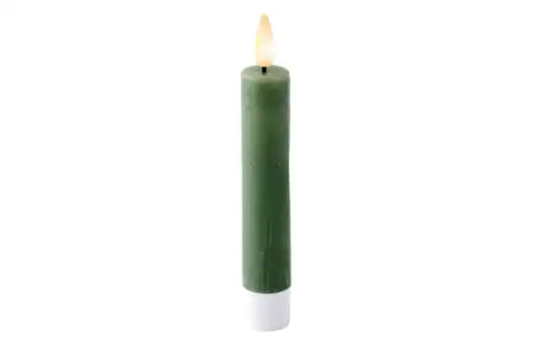 Bild 1 von LED Spitzkerze, grün/warmweiß