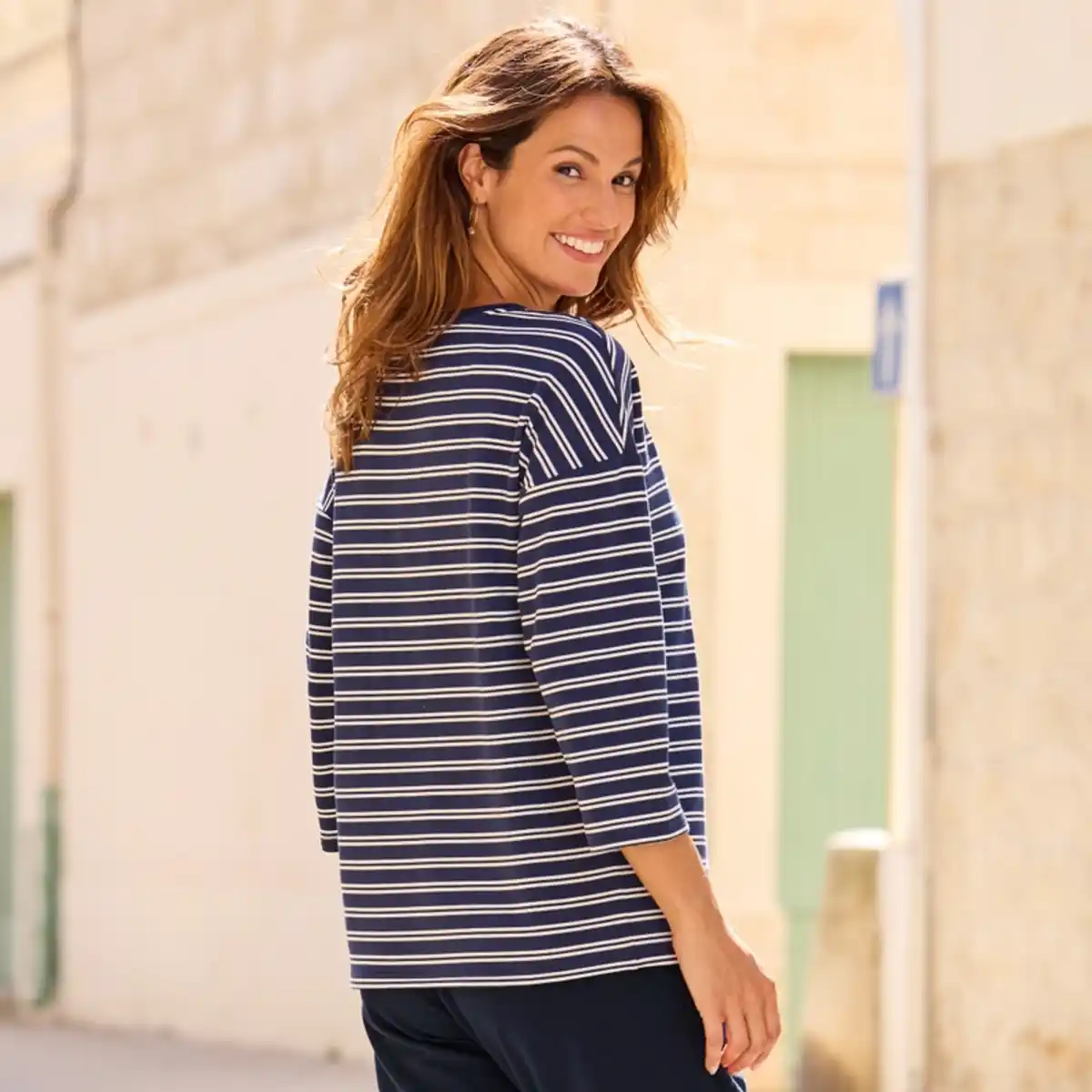 Bild 4 von Damen-Langarmshirt mit Streifendesign