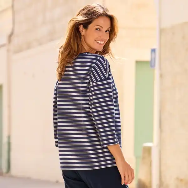 Bild 4 von Damen-Langarmshirt mit Streifendesign