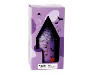 LED Geisterhaus novooo, lila, versch.Modelle, Halloween