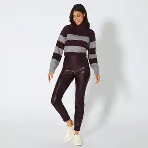 Damen-Leggings in Kunstleder-Optik