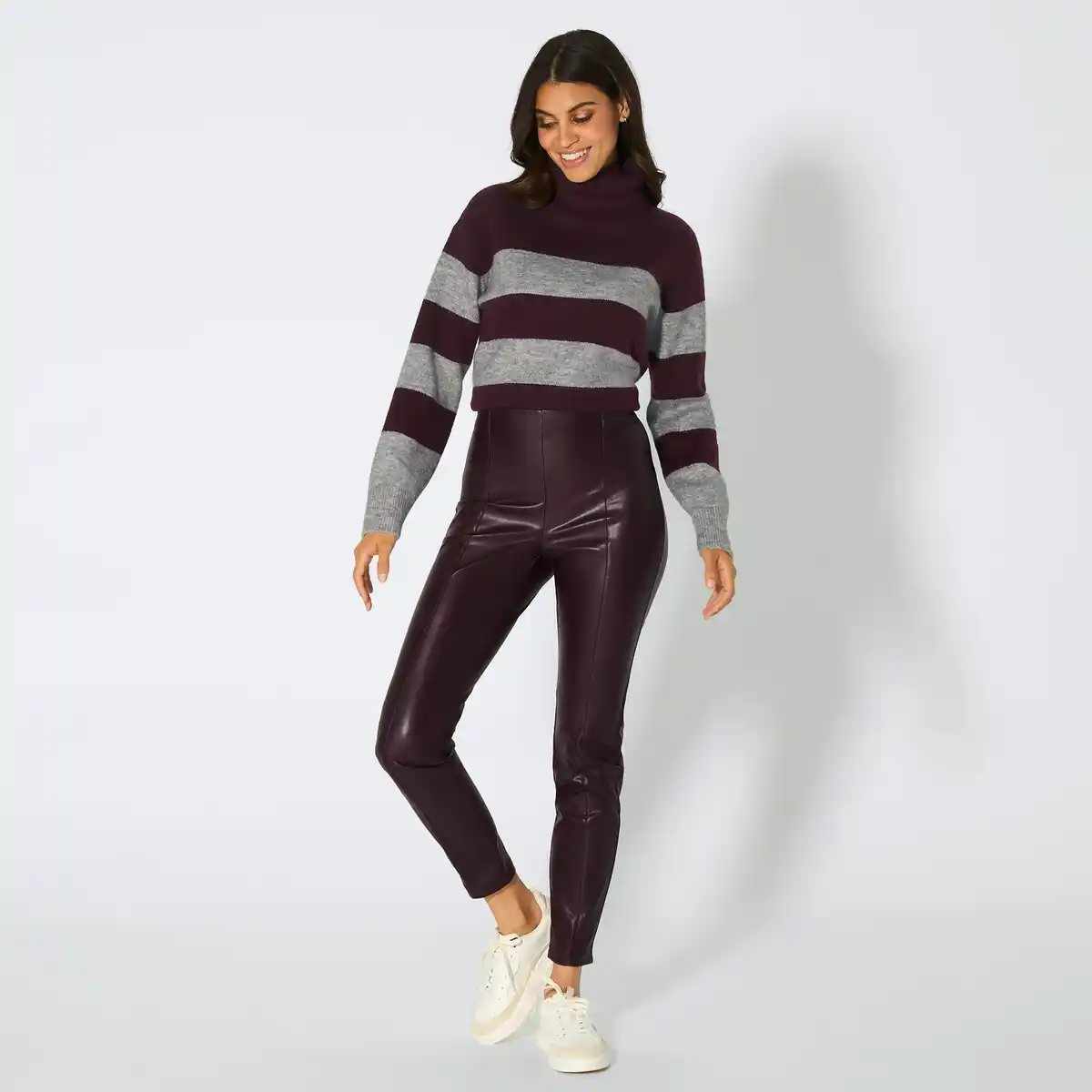 Bild 1 von Damen-Leggings in Kunstleder-Optik