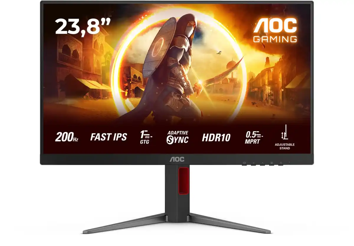 Bild 1 von 24G4HA 61 cm (24") Gaming Monitor schwarz/rot