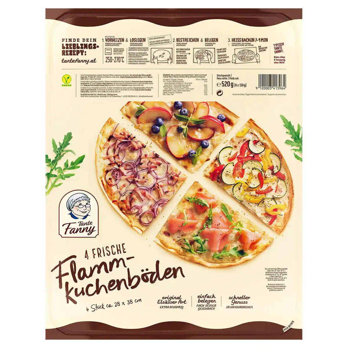 Bild 1 von TANTE FANNY Flammkuchenböden 520 g