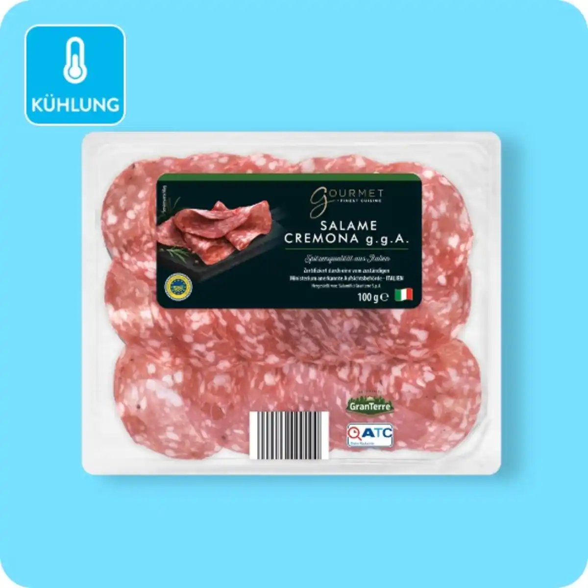 Bild 1 von GOURMET FINEST CUISINE Salame Cremona oder Salamini Cacciatora, Salame Cremona g. g. A. oder Salamini Italiani alla Cacciatora g. U.