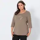Bild 1 von Damen-Langarmshirt mit 3/4 Arm, große Größen