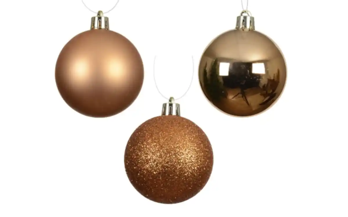 Bild 2 von Set Weihnachtskugeln, brandy, 6 cm