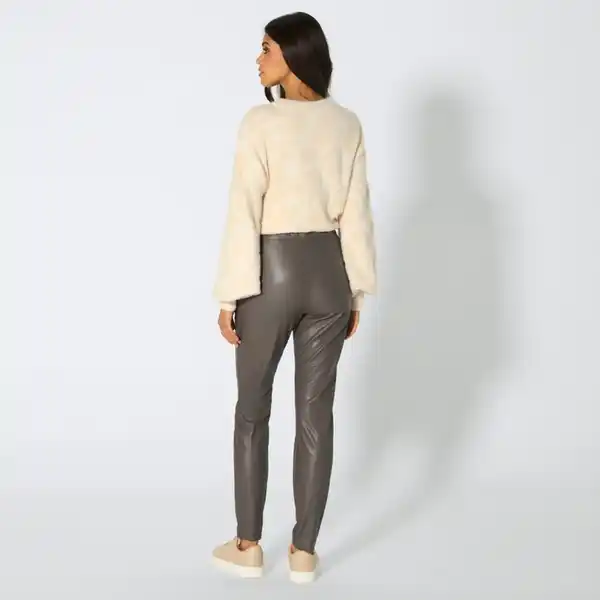 Bild 4 von Damen-Leggings in Kunstleder-Optik