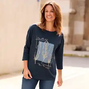Damen-Shirt mit dekorativem Druck
