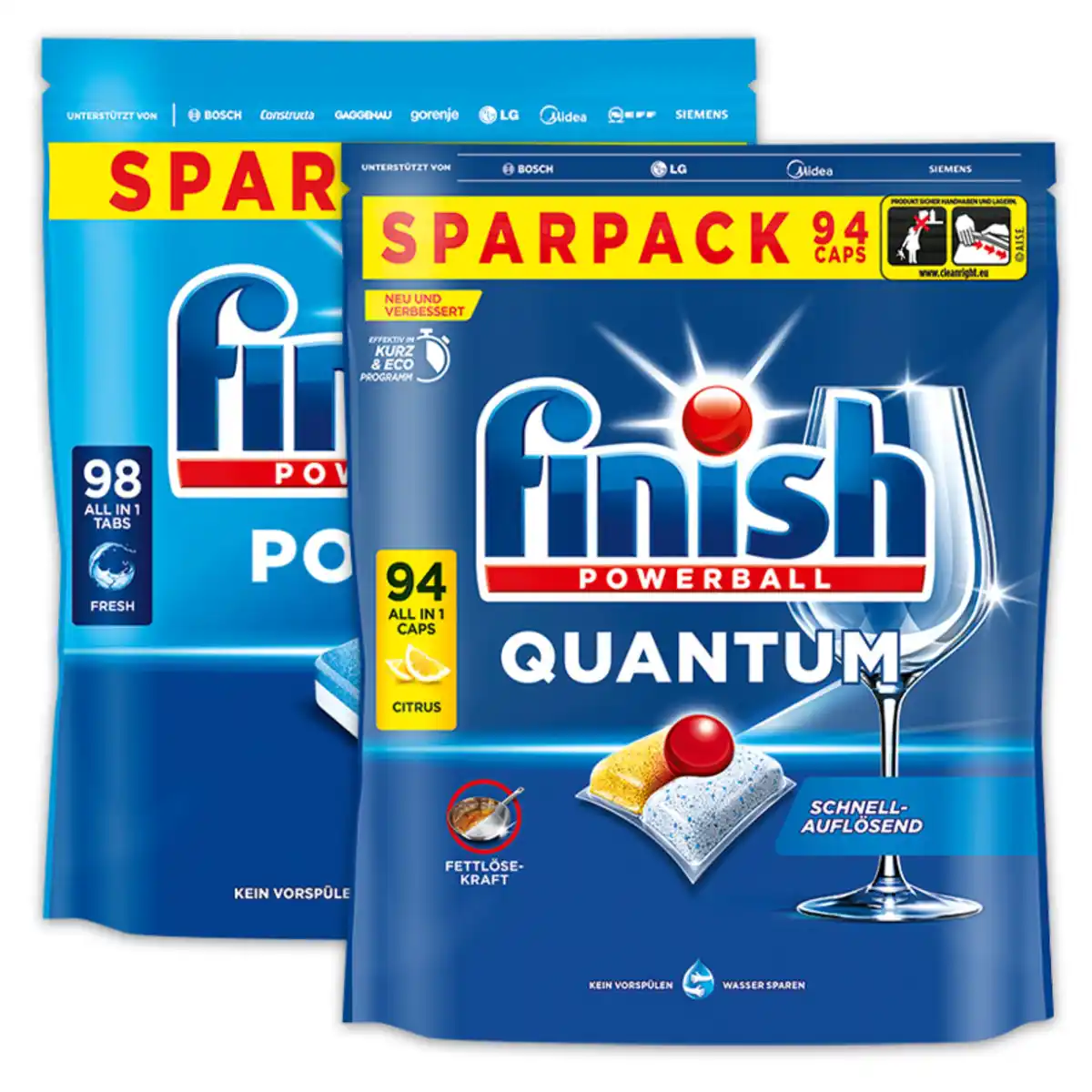 Bild 1 von Finish All in 1 Spülmaschinen Caps / Tabs