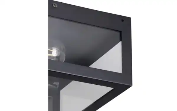 Bild 2 von Wand-/Deckenleuchte Amezola, klar/schwarz, IP44