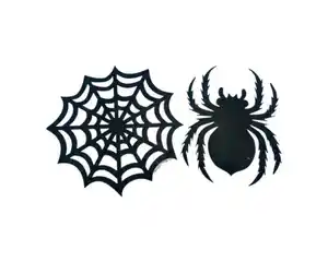 Platzmatte Spinne/Netz*NOV*Halloween 2f.