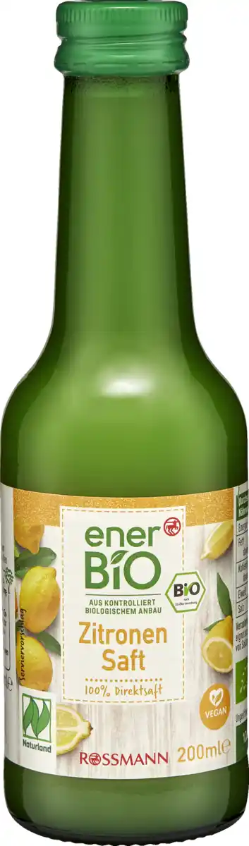 Bild 1 von enerBiO Zitronensaft Naturland, 200 ml