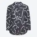 Bild 3 von Damen-Langarm-Bluse mit Herz-Muster, große Größen