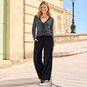 Damen-Hose mit Plissee-Effekt