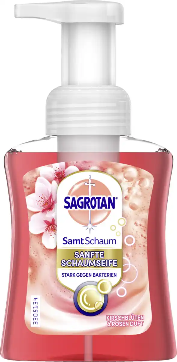 Bild 1 von Sagrotan Samt Schaum Sanfte Schaumseife Kirschblüte & Rose, 250 ml