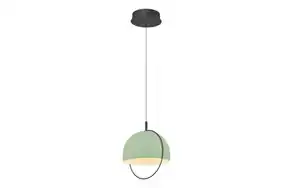 LED-Pendelleuchte Hoop, mintgrün, inkl. Fernbedienung
